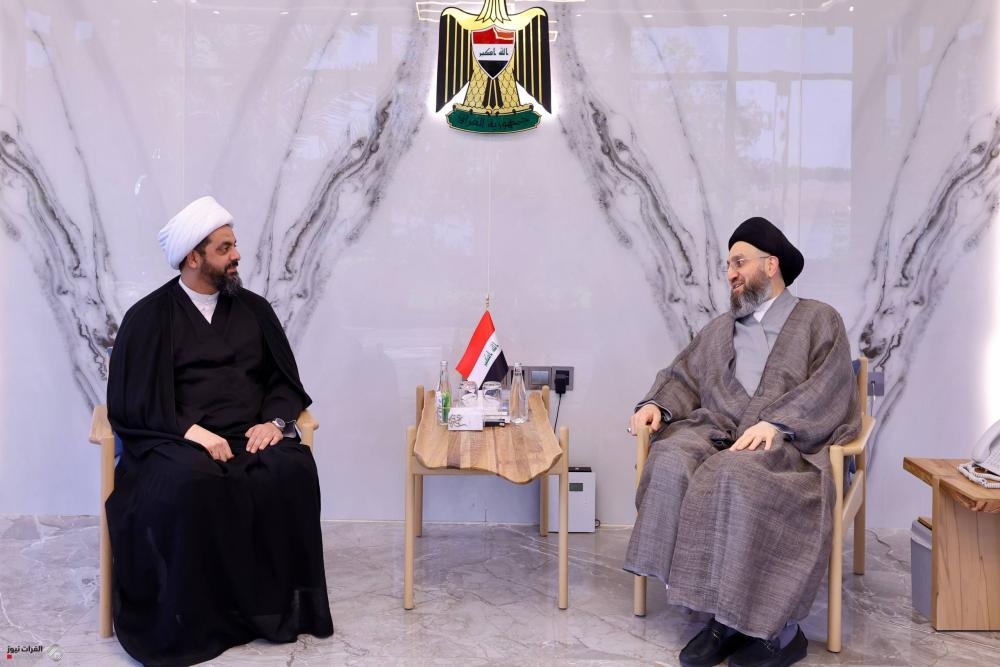 السيد الحكيم والشيخ الخزعلي يؤكدان ضرورة الإسراع في تشكيل الحكومة
