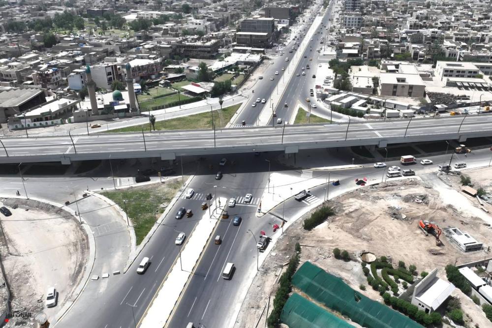 بالصور.. اللمسات الأخيرة على افتتاح أحد أهم مشاريع فك الاختناقات المرورية ببغداد