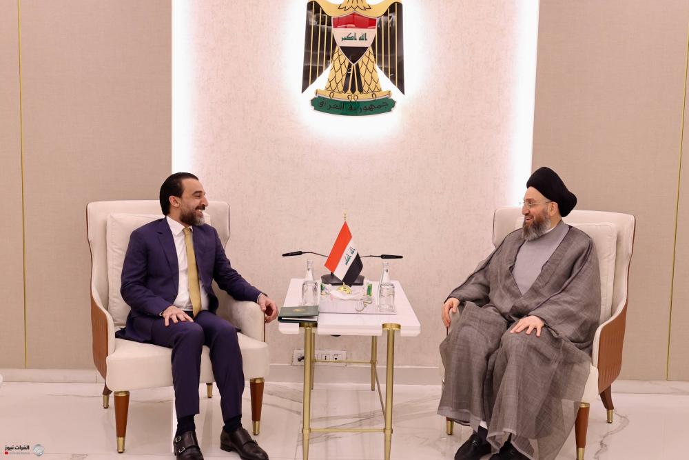 السيد الحكيم والحلبوسي يؤكدان دعم الحكومة وتغليب المصلحة الوطنية لمواجهة التحديات