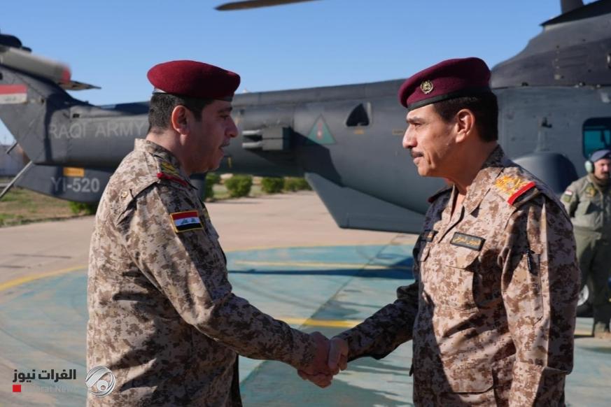 وفد عسكري رفيع يصل قاطع عمليات صلاح الدين لتفقد القطعات