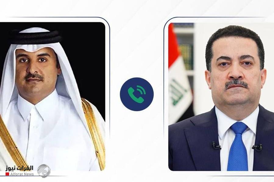السوداني وأمير قطر يشددان على ضرورة الوقف الفوري للاعمال العسكرية والركون الى الحوار
