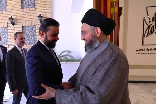 السيد الحكيم للزيدي: ضرورة تمكين الأكفاء في الوزارات العراقية