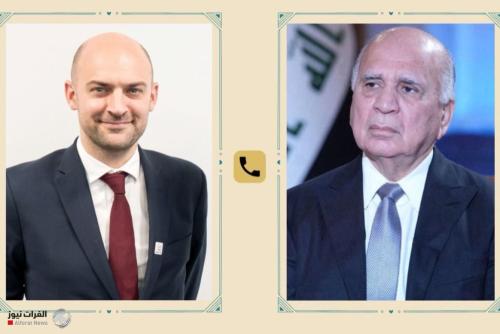 وزير الخارجية يدعو الدول الأوربية للضغط باتجاه وقف الحرب وتهدئة الأوضاع