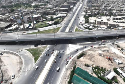 بالصور.. اللمسات الأخيرة على افتتاح أحد أهم مشاريع فك الاختناقات المرورية ببغداد