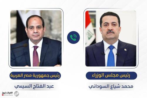السوداني والسيسي يؤكدان رفض زج العراق في الحرب الدائرة بالمنطقة