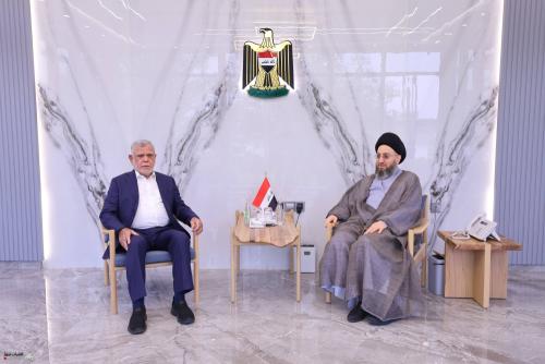 السيد الحكيم والعامري يؤكدان على الاسراع باكمال الوزارات الشاغرة وحفظ وحدة الإطار