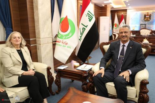 وزير النفط والسفيرة الامريكية يؤكدان على تعزيز التعاون لخدمة المصالح المشتركة