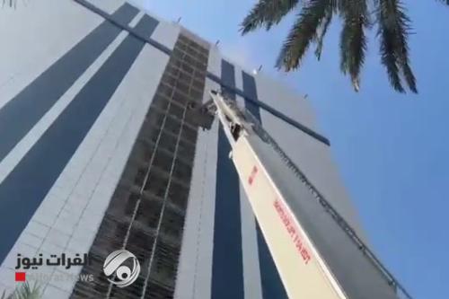 بالفيديو.. إخماد حريق فندق في كربلاء دون خسائر