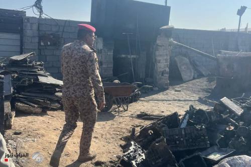 بالصور.. غلق وإزالة معامل إسفلت وكور صهر المعادن المخالفة شرقي بغداد
