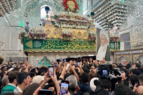بالفيديو.. تشييع جثمان المرجع الفياض {قدس سره} في الكاظمية المقدسة