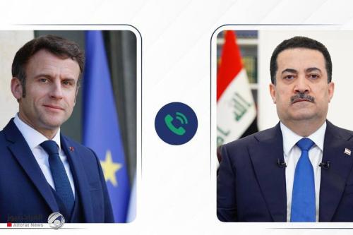 السوداني وماكرون يؤكدان ضرورة تجنب استخدام القوة واعتماد الحوار لتسوية الأزمة