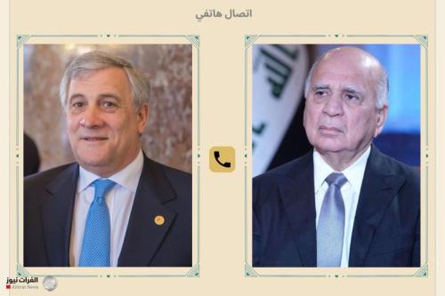 حسين لنظيره الإيطالي: دفع العراق إلى الحرب قد يؤدي إلى توسيع نطاق الصراع
