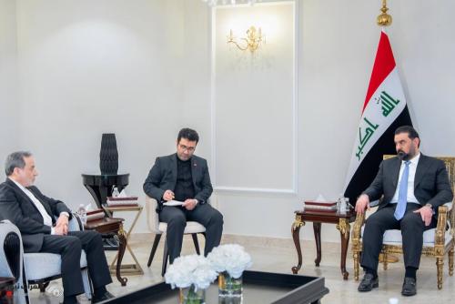 الحلبوسي يؤكد لعراقجي دعم العراق للجهود الدبلوماسية والحلول السلمية