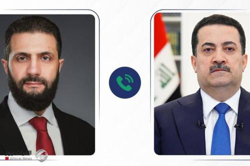 السوداني والشرع: الدول الكبرى والمنظمات الدولية مسؤولة عن الاستقرار الإقليمي والدولي